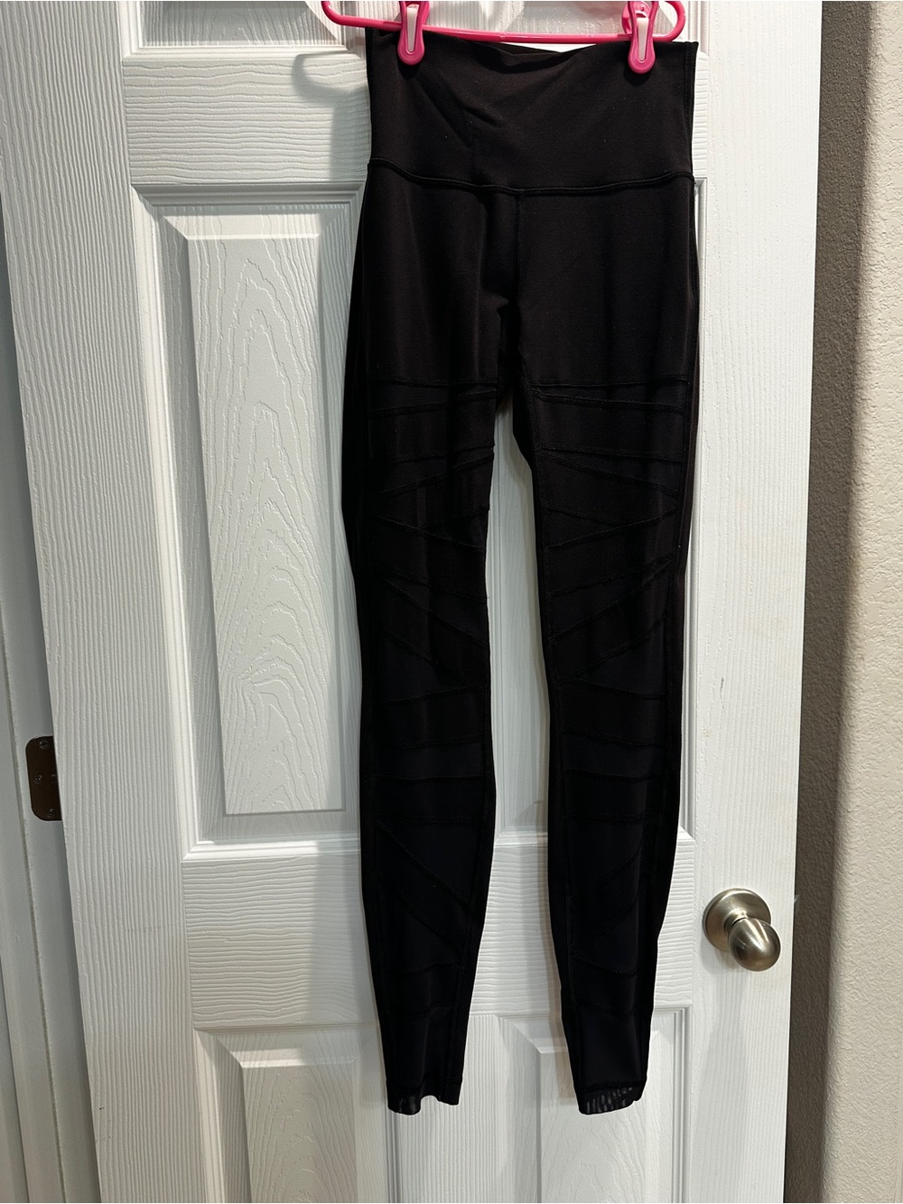 lululemon athletica Black High-Waist Mesh Panel Leggings